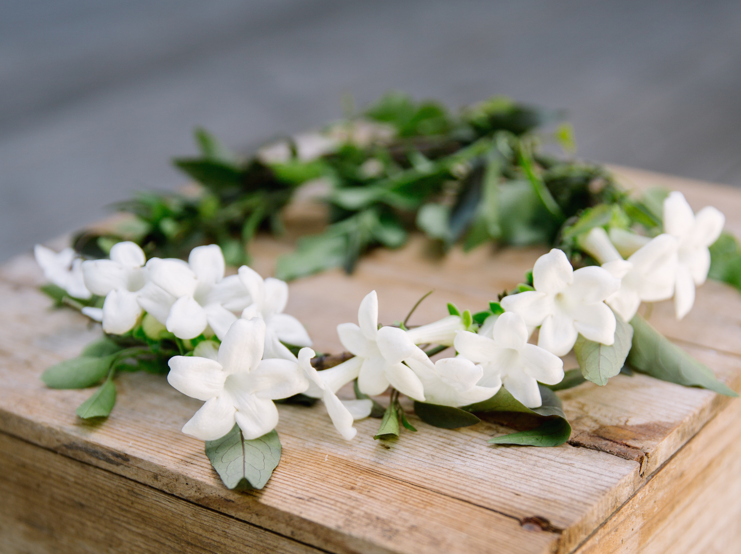 simple floral headpiece